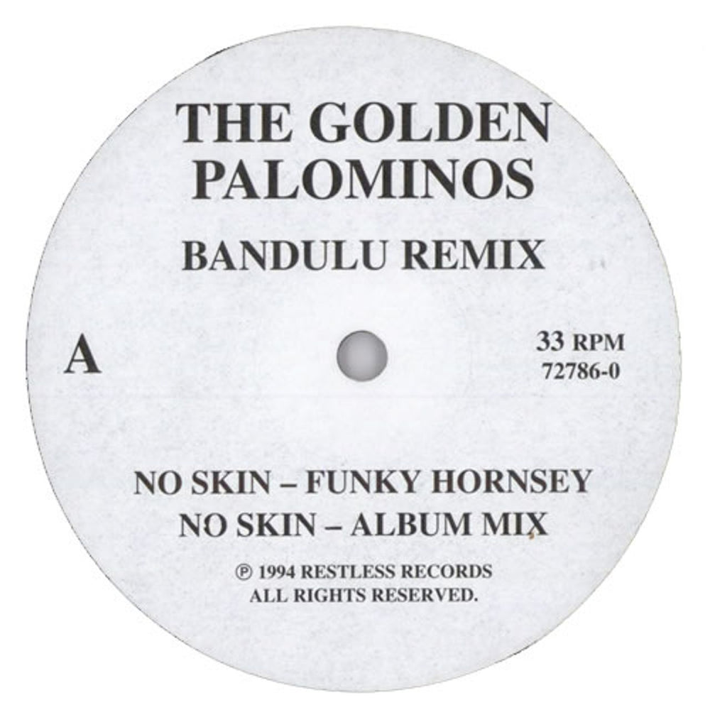 The Golden Palominos No Skin - Bandulu Remix UK 12" vinyl single (12 inch record / Maxi-single) 72786-0