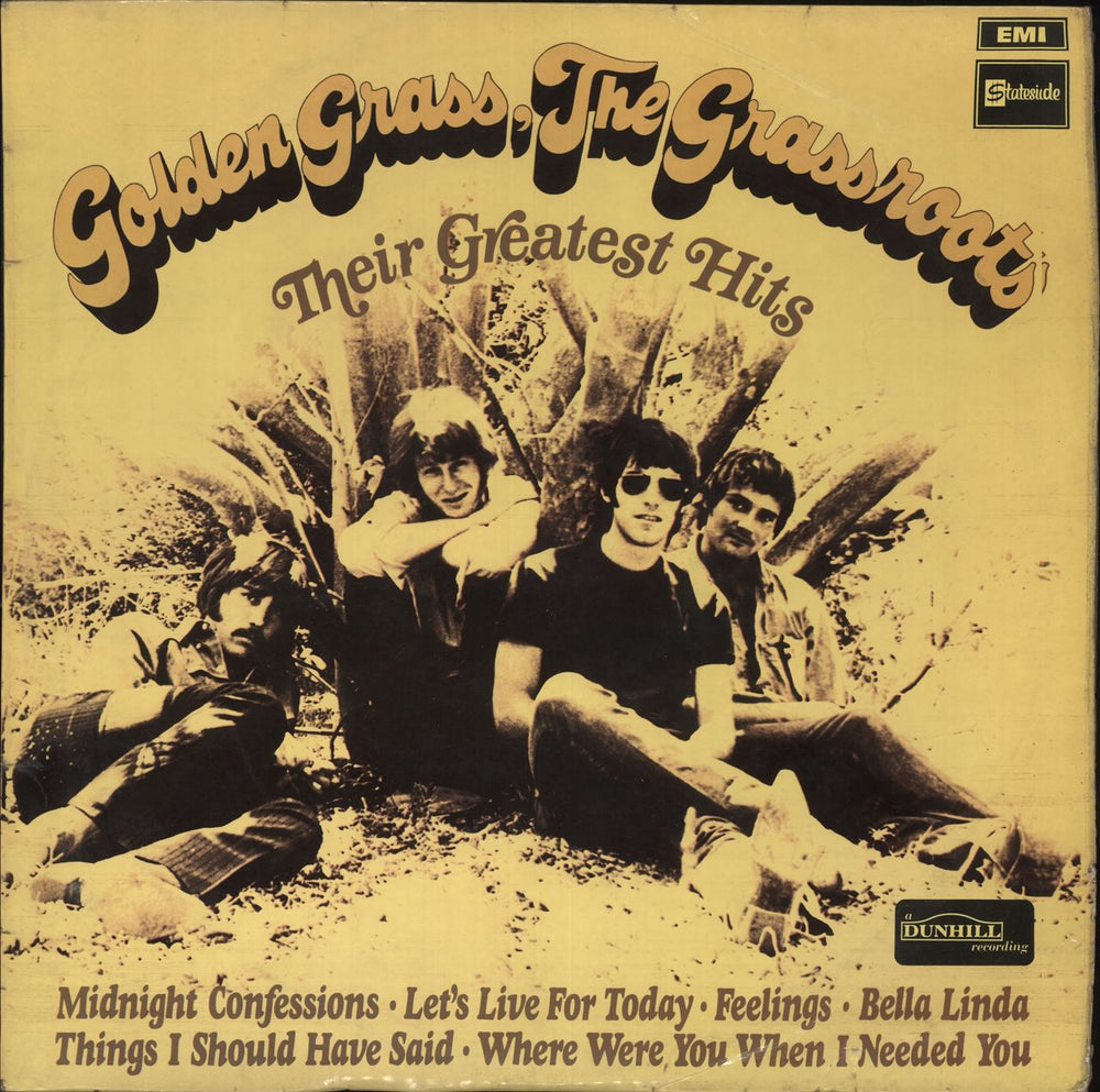The Grass Roots Golden Grass: Their Greatest Hits - Test Pressing UK vinyl LP album (LP record) SL5005