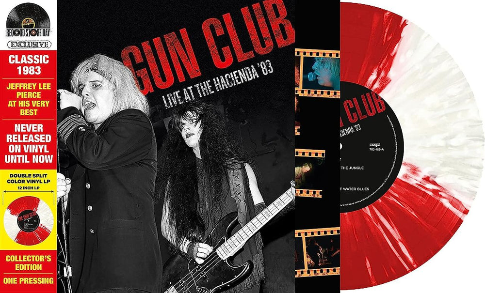 The Gun Club Live At The Hacienda '83 - RSD22 - Clear & Red Vinyl - Sealed French vinyl LP album (LP record) 783489