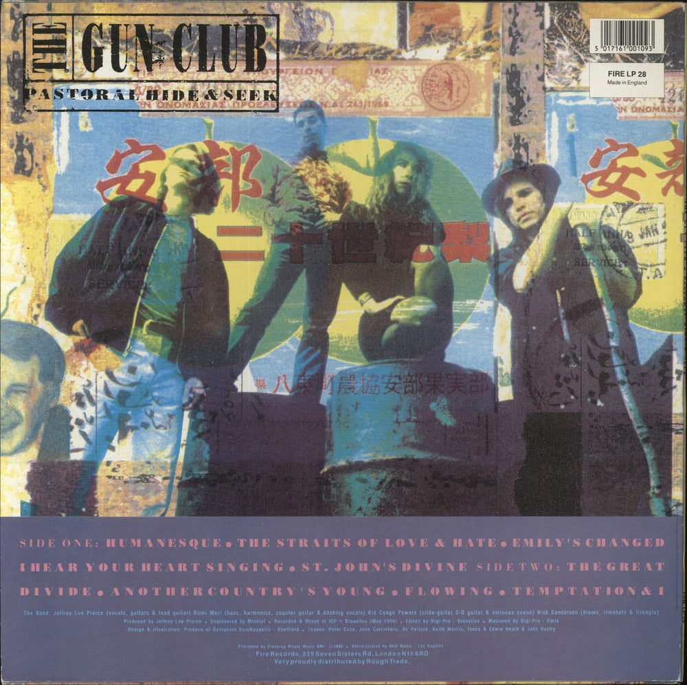 The Gun Club Pastoral Hide & Seek UK vinyl LP album (LP record) 5017161001093