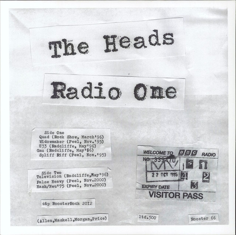 The Heads (1990S) Radio One UK vinyl LP album (LP record) ROOSTER66