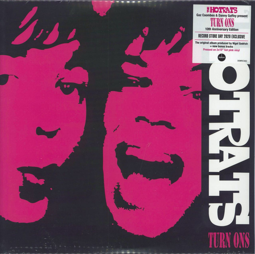 The Hotrats Turn Ons - RSD20 - Hot Pink Vinyl - Sealed UK 2-LP vinyl record set (Double LP Album) DEMREC662