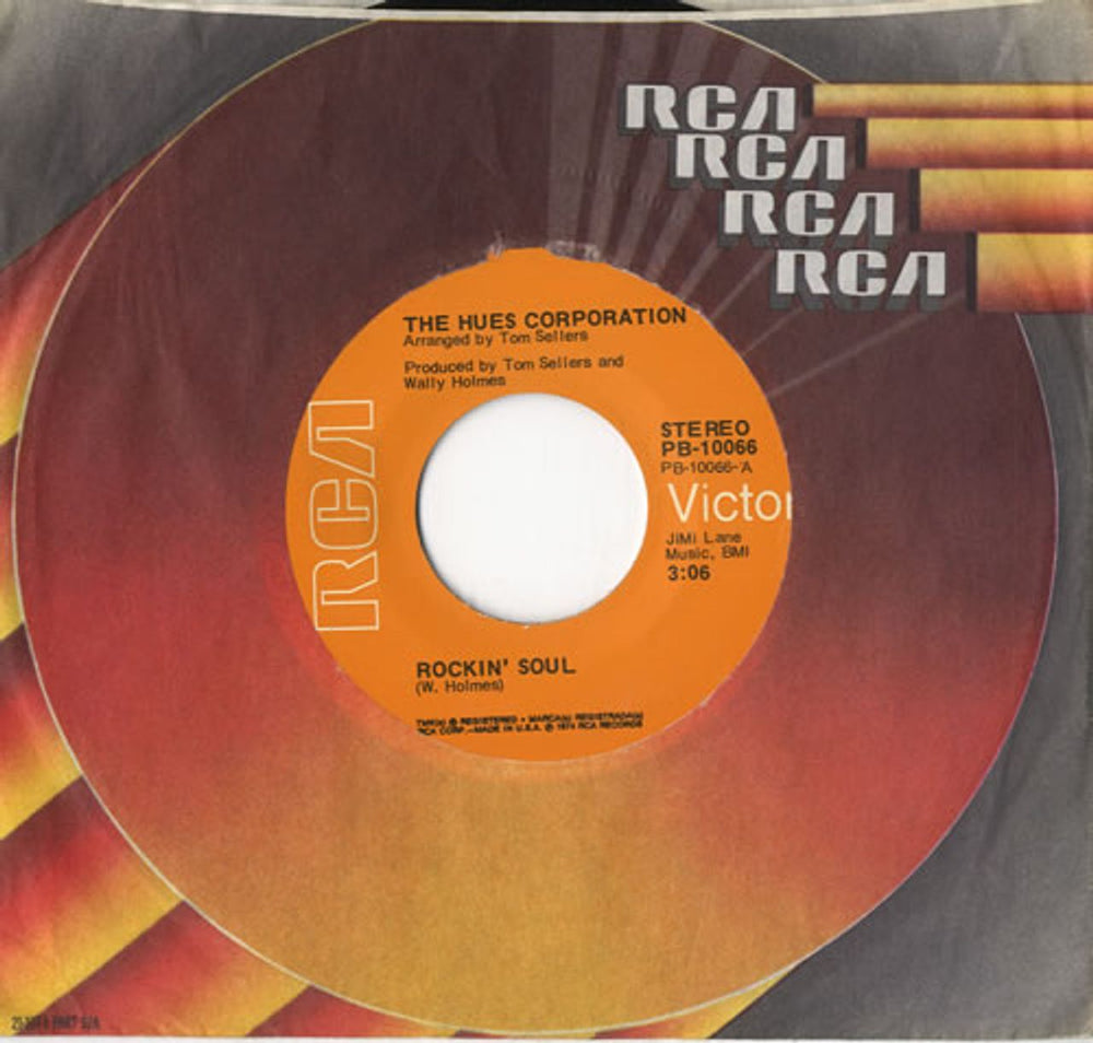 The Hues Corporation Rockin' Soul US 7" vinyl single (7 inch record / 45) PB-10066
