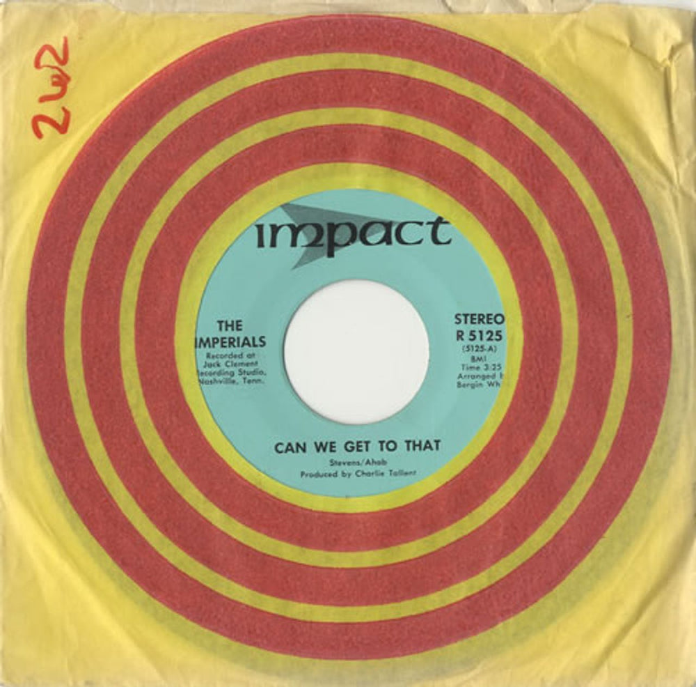 The Imperials (Gospel) Can We Get To That US 7" vinyl single (7 inch record / 45) R5125