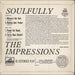 The Impressions Soulfully UK 7" vinyl single (7 inch record / 45)