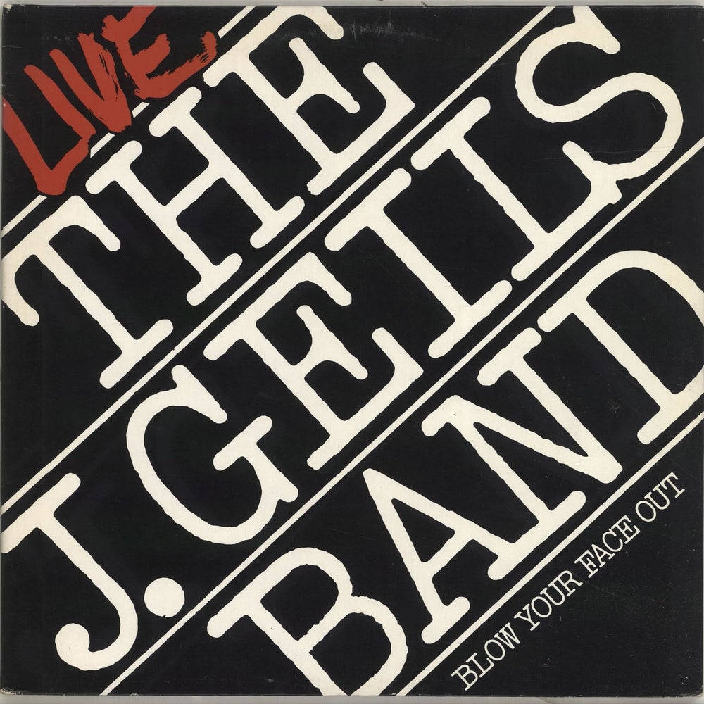 The J. Geils Band Live - Blow Your Face Out German 2-LP vinyl record set (Double LP Album) ATL60115