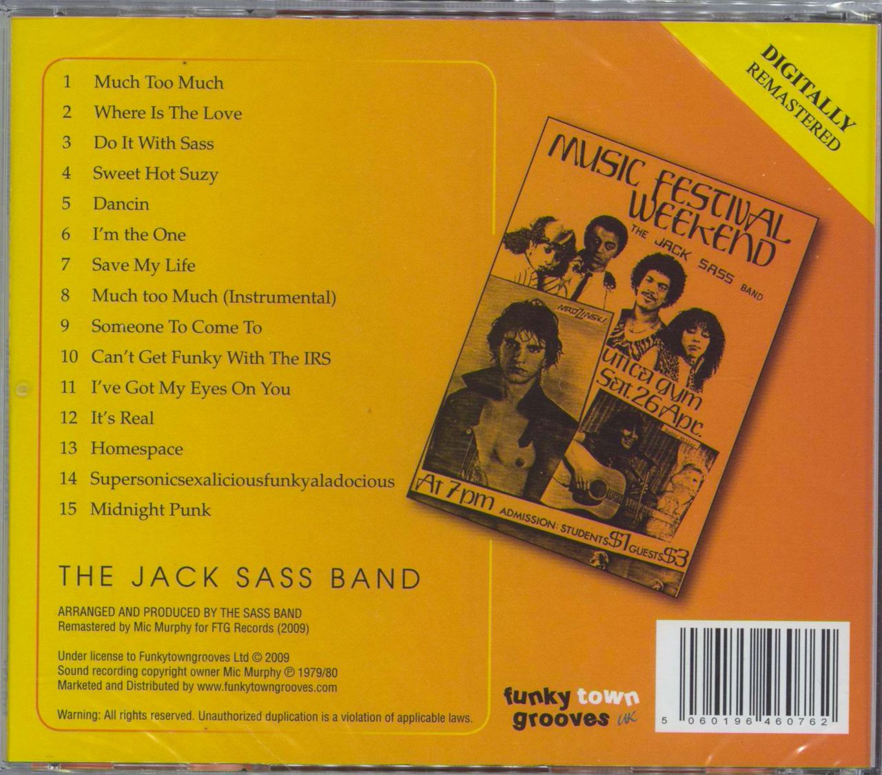 The Jack Sass Band Sassified - Sealed UK CD album (CDLP) 5060196460762