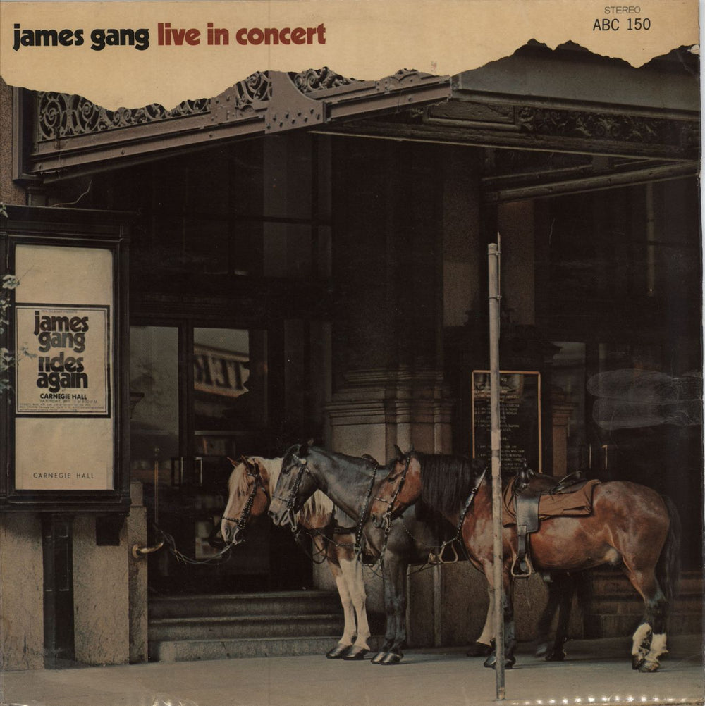The James Gang Live In Concert South African vinyl LP album (LP record) ABC150