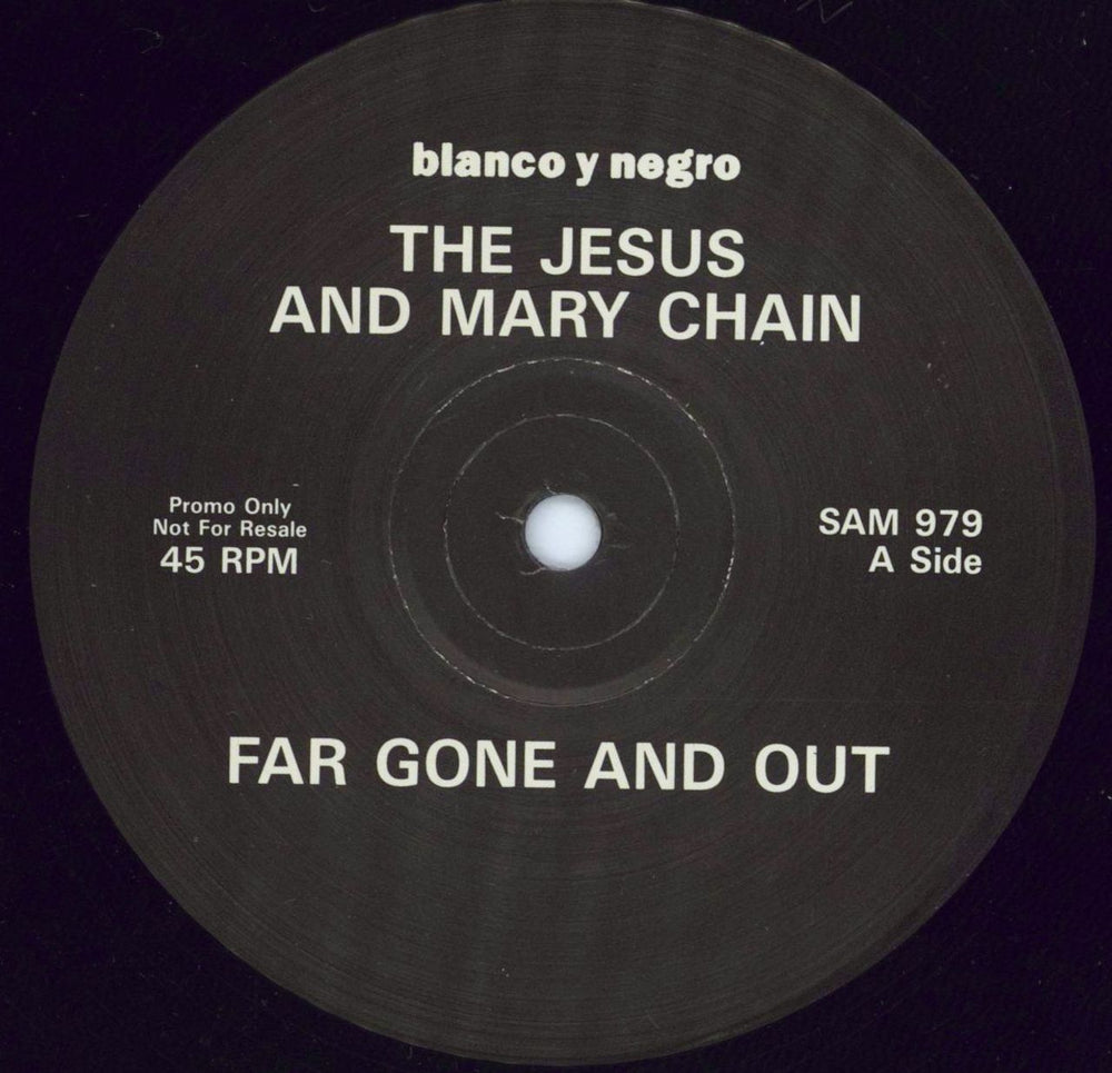 The Jesus & Mary Chain Far Gone And Out UK Promo 12" vinyl single (12 inch record / Maxi-single) SAM979