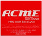 The Jon Spencer Blues Explosion Acme Japanese Promo CD album (CDLP) PRT-856