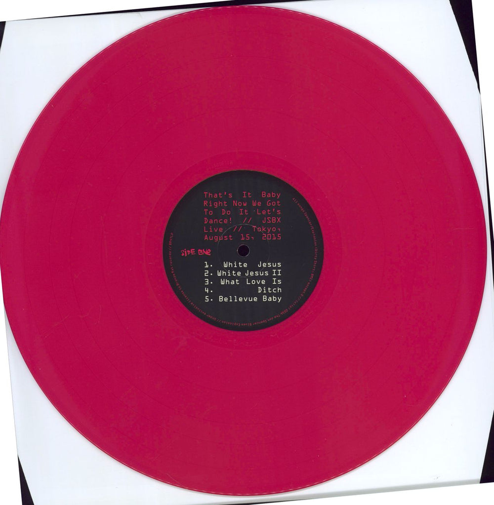 The Jon Spencer Blues Explosion That's It Baby Right Now We Got To Do It Let's Dance! - Pink vinyl UK vinyl LP album (LP record) JSPLPTH769458