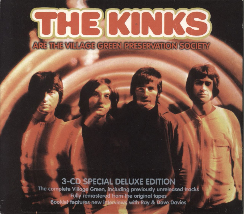 The Kinks Are The Village Green Preservation Society: Deluxe Edition - Sealed UK 3-CD album set (Triple CD) SMETD102