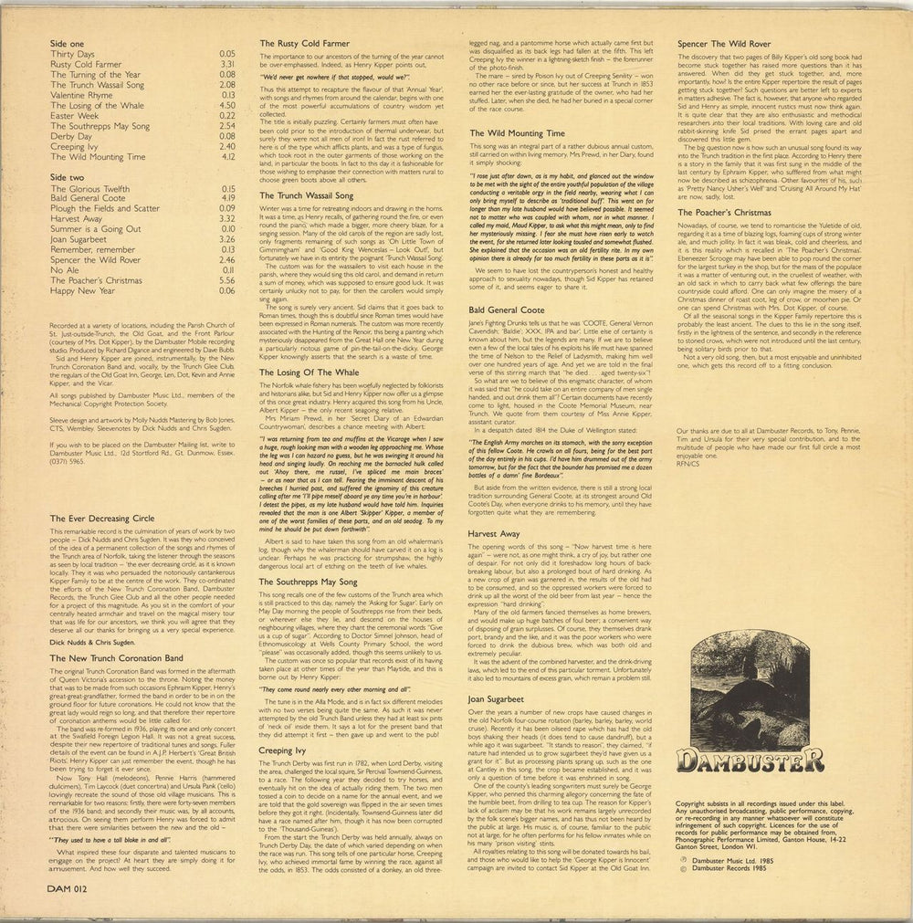 The Kipper Family The Ever Decreasing Circle UK vinyl LP album (LP record)