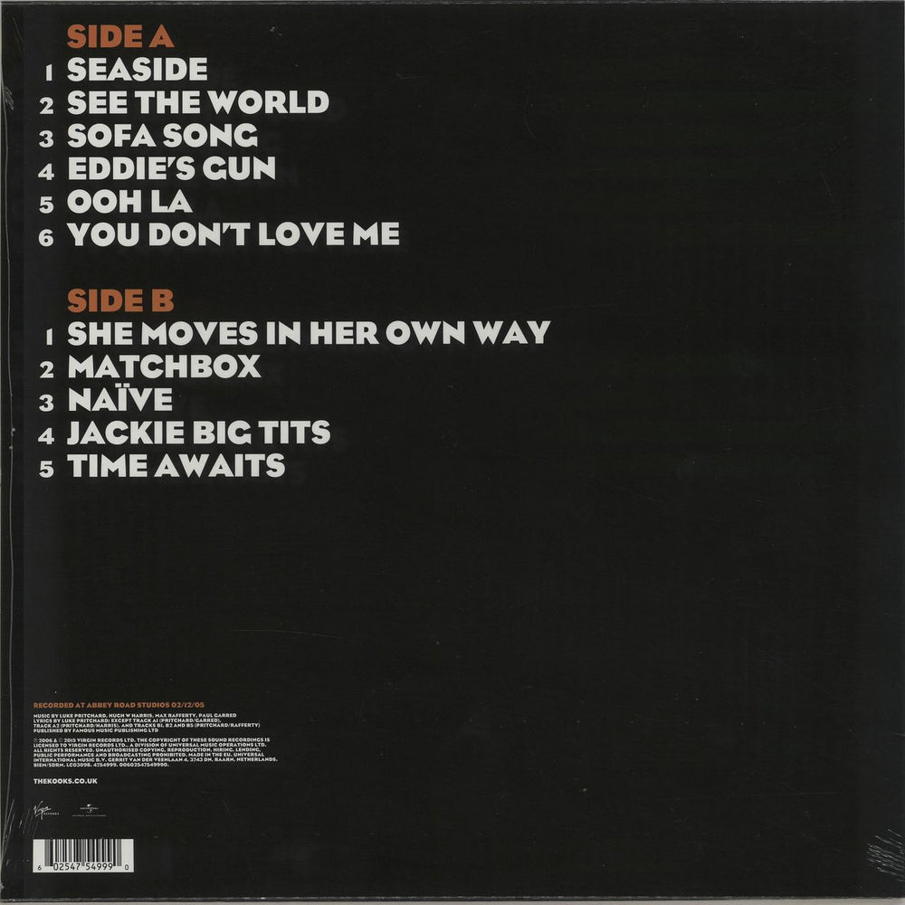 The Kooks Inside In Inside Out: Live At Abbey Road [Acoustic] - Sealed UK vinyl LP album (LP record) 00602547549990