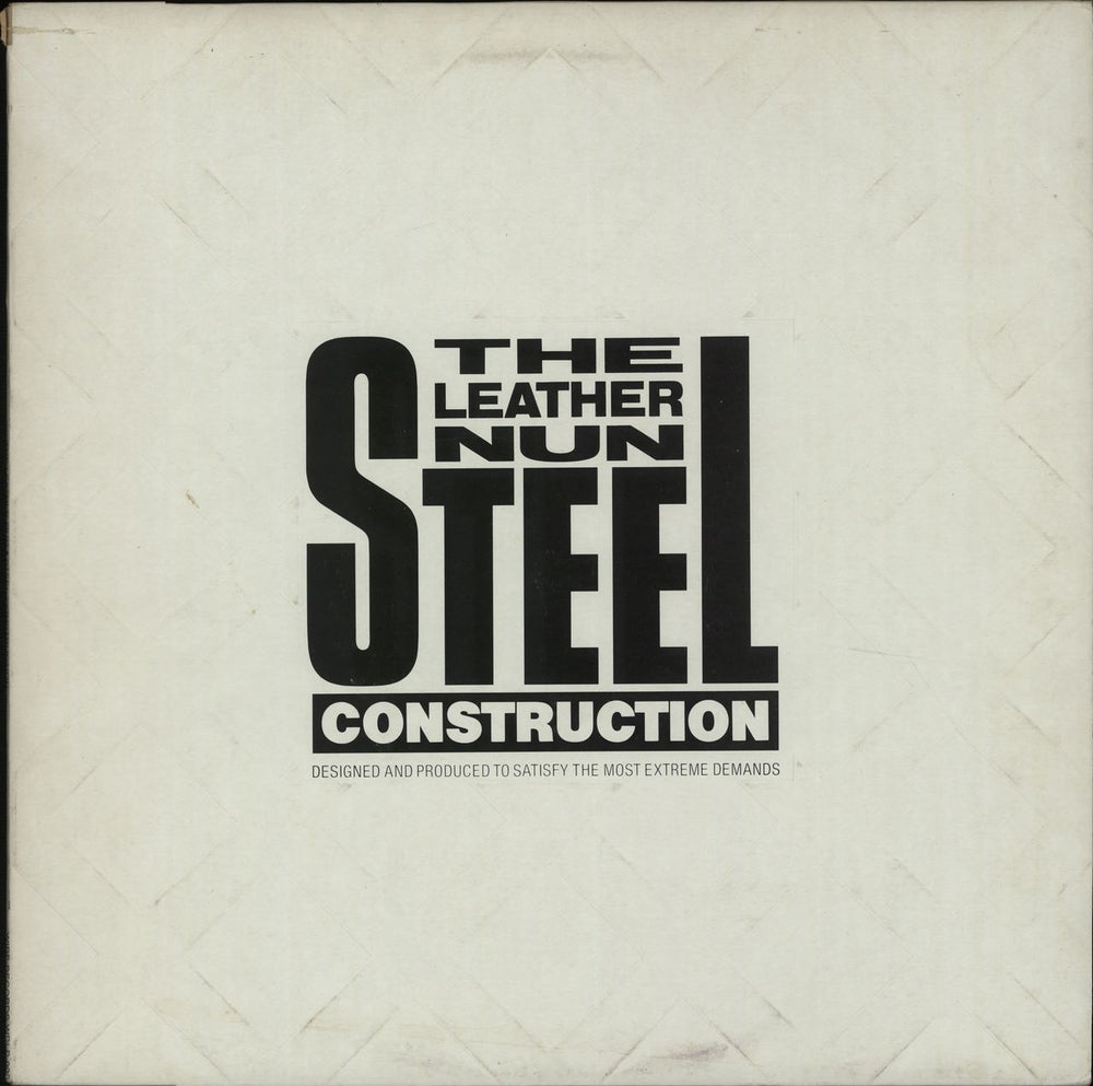 The Leather Nun Steel Construction UK vinyl LP album (LP record) WRLP005