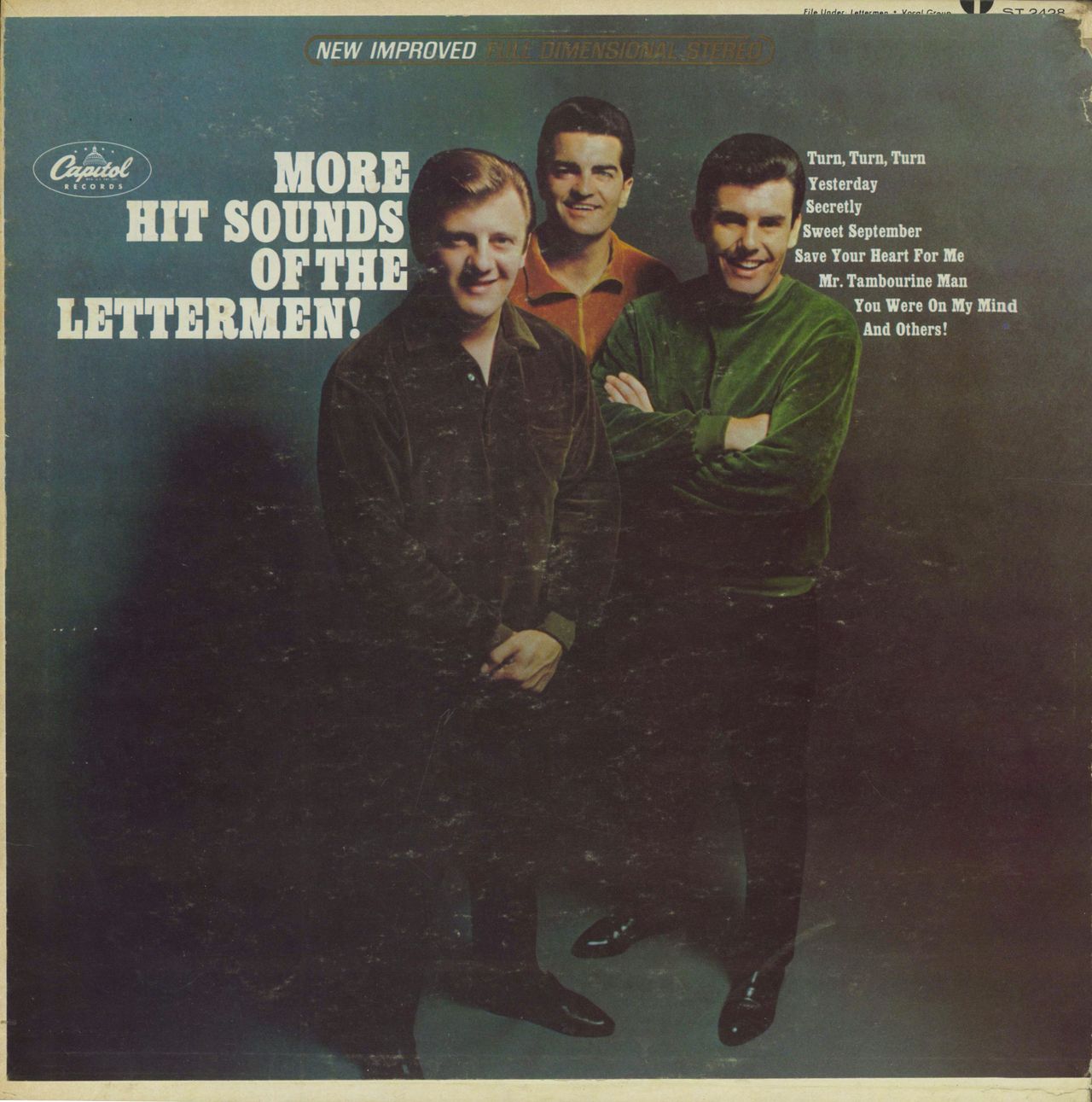 The Lettermen More Hit Sounds Of The Lettermen! US vinyl LP album (LP record) ST2428