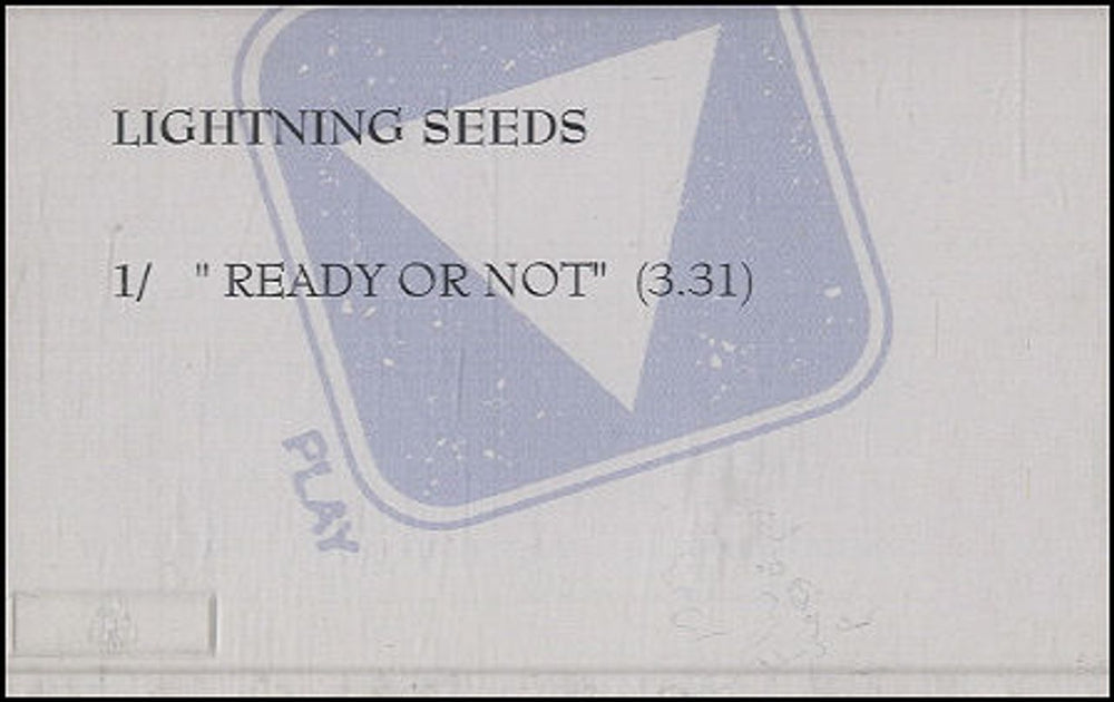 The Lightning Seeds Ready Or Not UK Promo cassette single