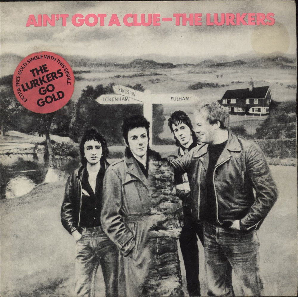 The Lurkers Ain't Got A Clue - 1st + Flexi - Hypesticker UK 7" vinyl single (7 inch record / 45) BEG6