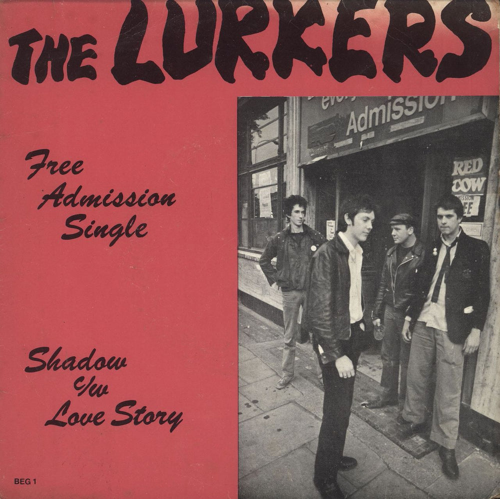 The Lurkers Free Admission Single - 1st - VG UK 7" vinyl single (7 inch record / 45) BEG1