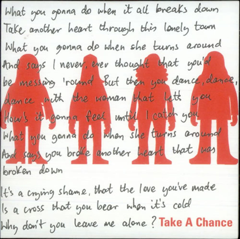 The Magic Numbers Take A Chance UK Promo CD single (CD5 / 5") CD-R ACETATE