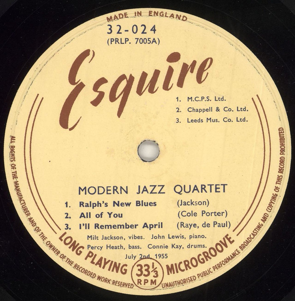 The Modern Jazz Quartet MJQ In Hi-Fi UK vinyl LP album (LP record) MJQLPMJ745255