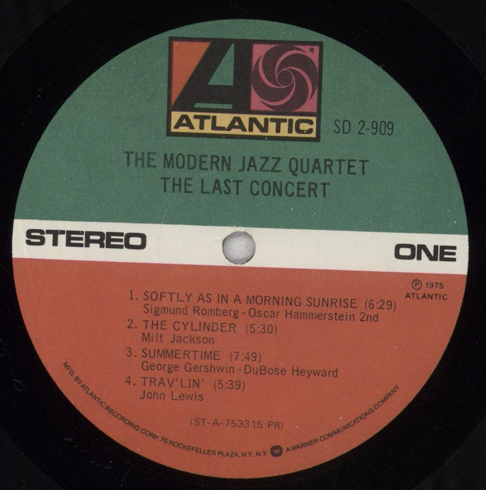 The Modern Jazz Quartet The Last Concert US 2-LP vinyl record set (Double LP Album) MJQ2LTH828859