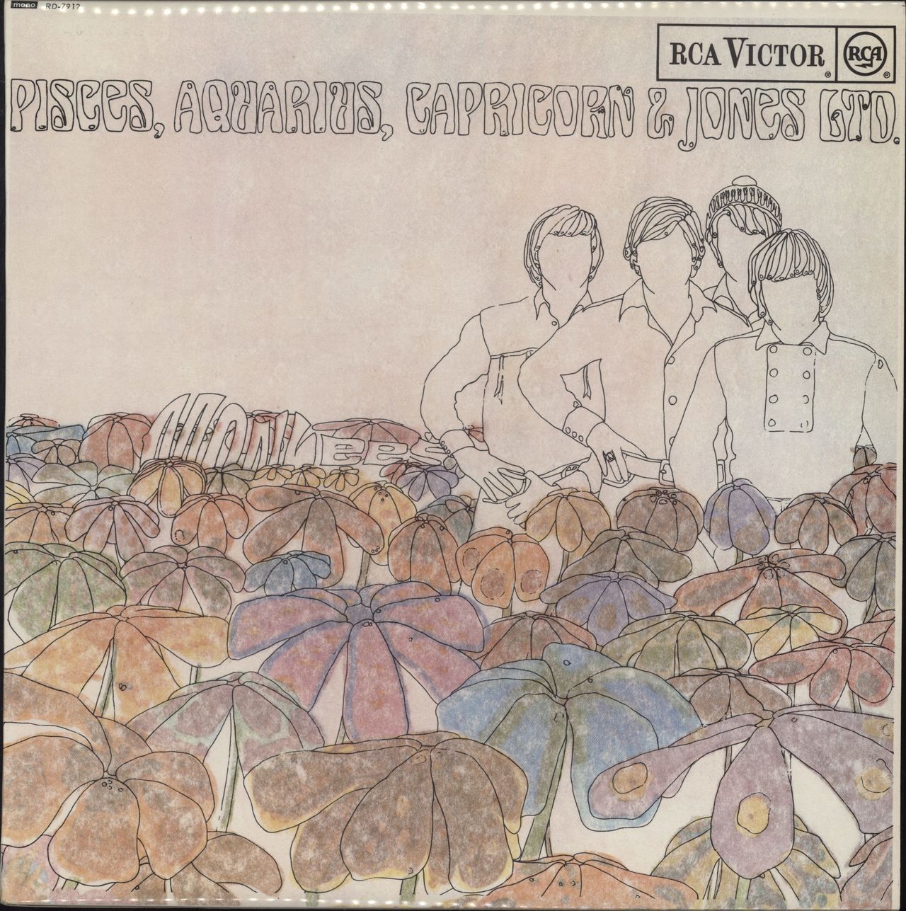 The Monkees Pisces, Aquarius, Capricorn & Jones Ltd. - 1st UK vinyl LP album (LP record) RD-7912