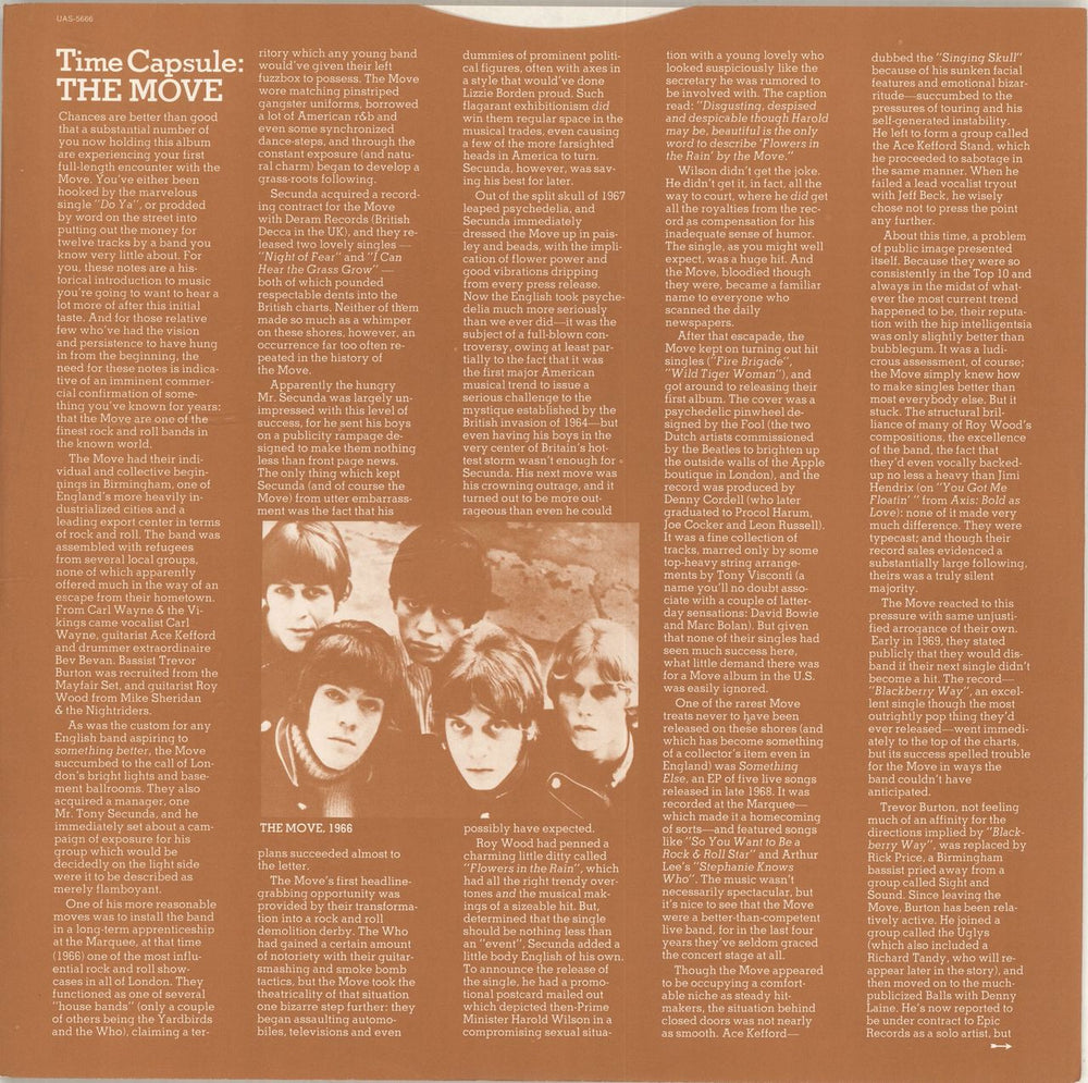 The Move Split Ends US vinyl LP album (LP record)