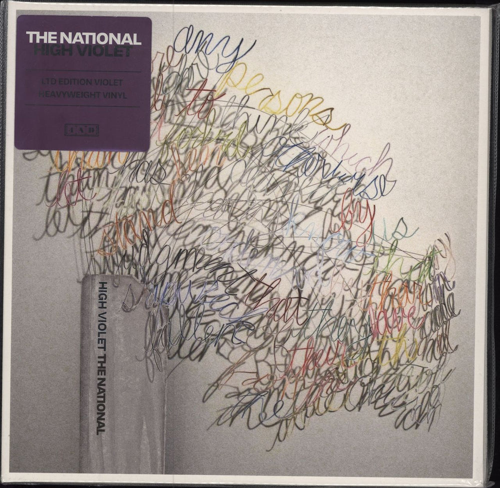 The National High Violet - Violet Vinyl UK 2-LP vinyl record set (Double LP Album) CAD3X03X