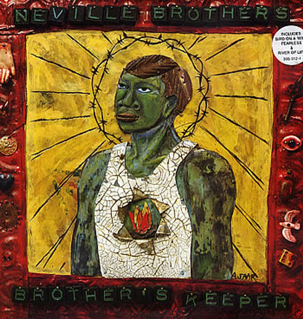 The Neville Brothers Brother's Keeper UK vinyl LP album (LP record) 395321-1