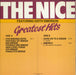 The Nice Greatest Hits Dutch vinyl LP album (LP record)