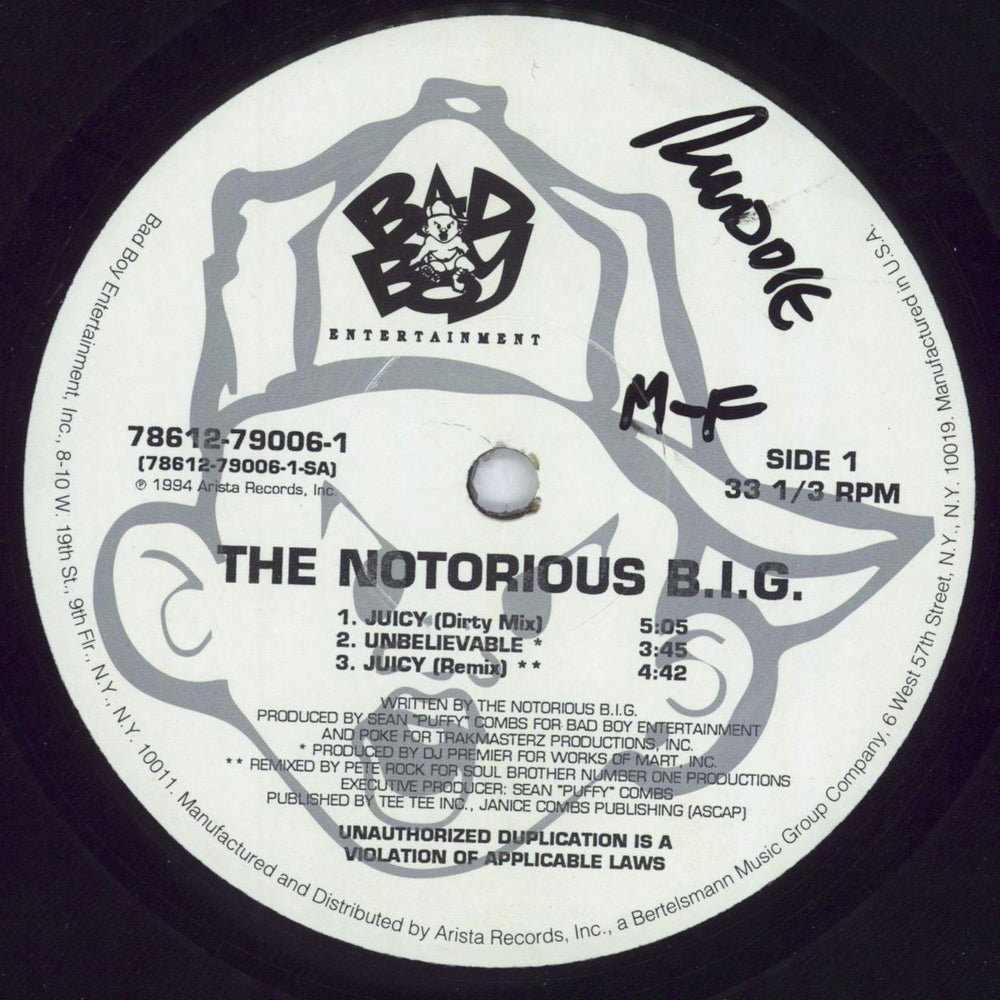 The Notorious B.I.G. Juicy - Open Shrink US 12