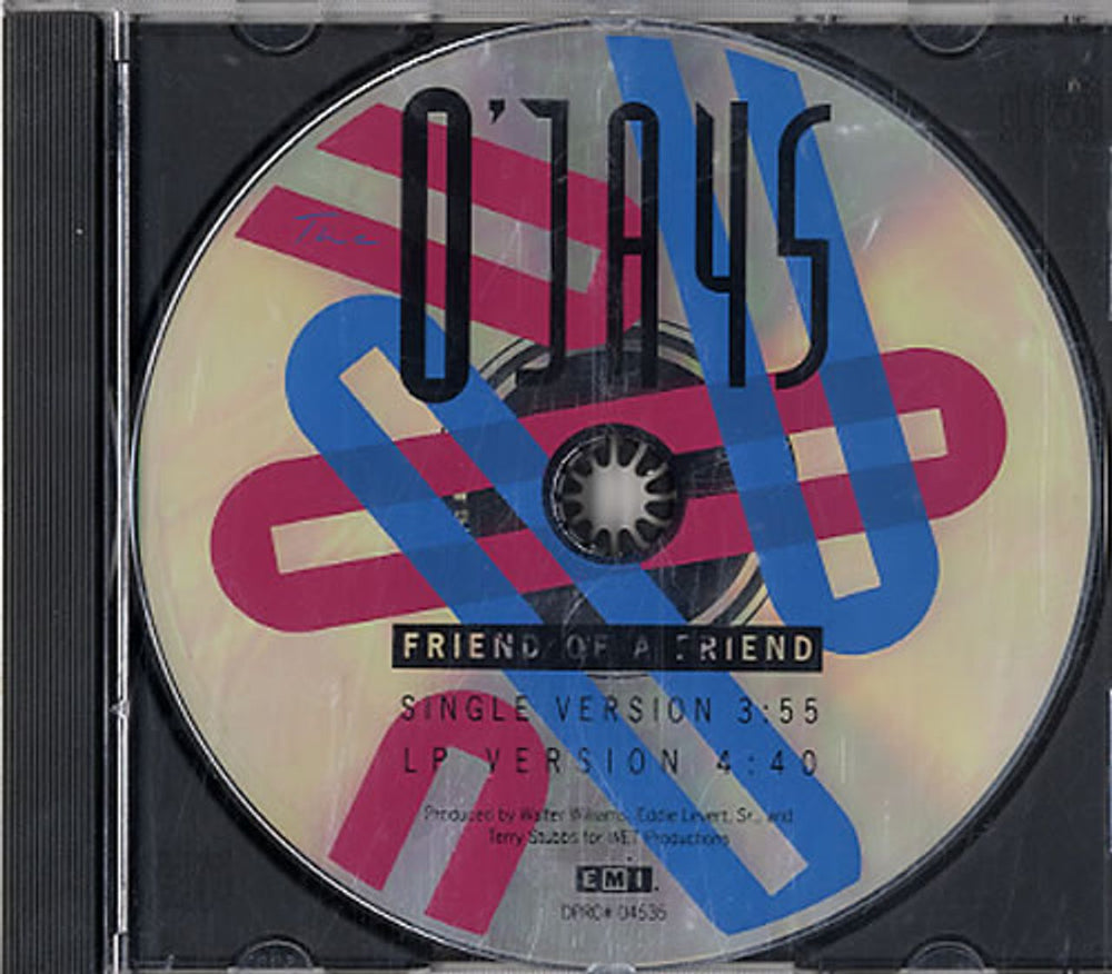 The O'Jays Friend Of A Friend US Promo CD single (CD5 / 5") PRO-04535