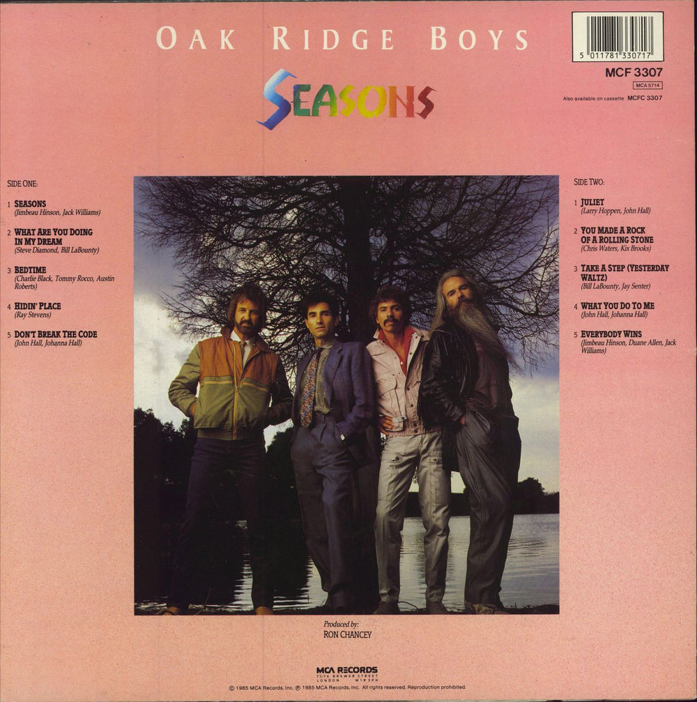 The Oak Ridge Boys Seasons US vinyl LP album (LP record) 5011781330717