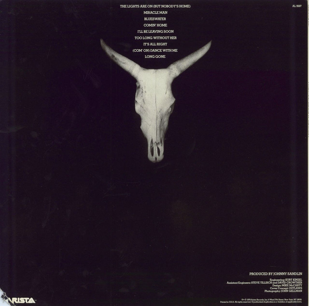 The Outlaws (US) In The Eye Of The Storm US vinyl LP album (LP record)