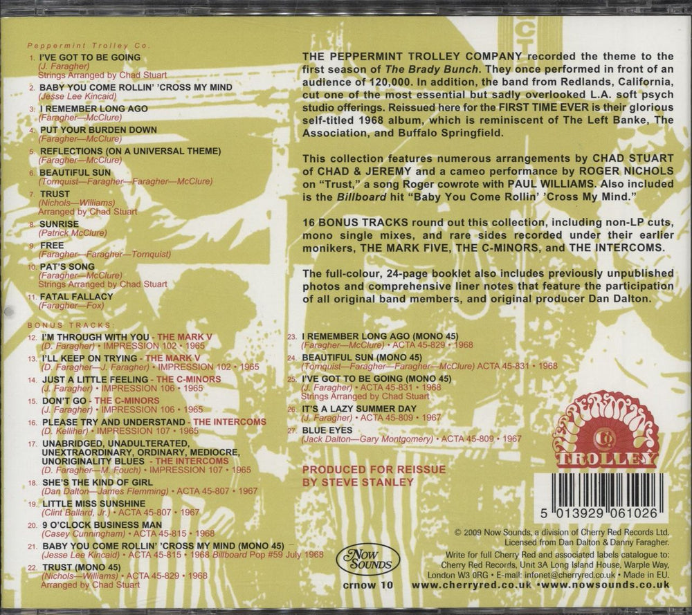 The Peppermint Trolley Beautiful Sun UK CD album (CDLP)