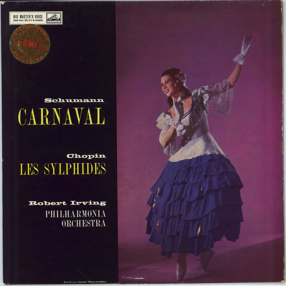 The Philharmonia Orchestra Schumann: Carnaval / Chopin: Les Sylphides - VG UK vinyl LP album (LP record) CSD1271
