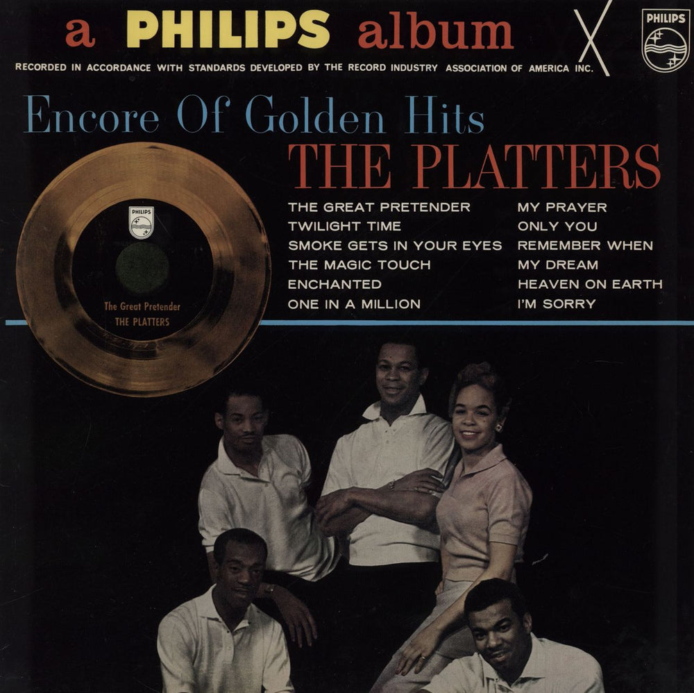 The Platters Encore Of Golden Hits Australian vinyl LP album (LP record) PDS66