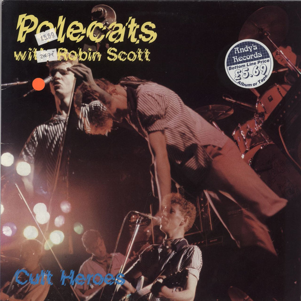 The Polecats Cult Heroes UK vinyl LP album (LP record) NERD001