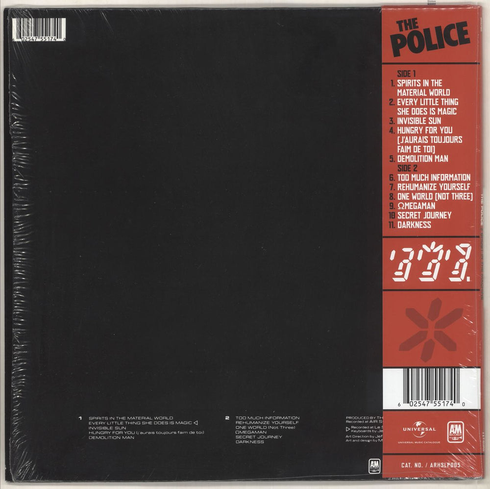 The Police Ghost In The Machine - Half Speed Mastered - Sealed UK vinyl LP album (LP record) 602547551740