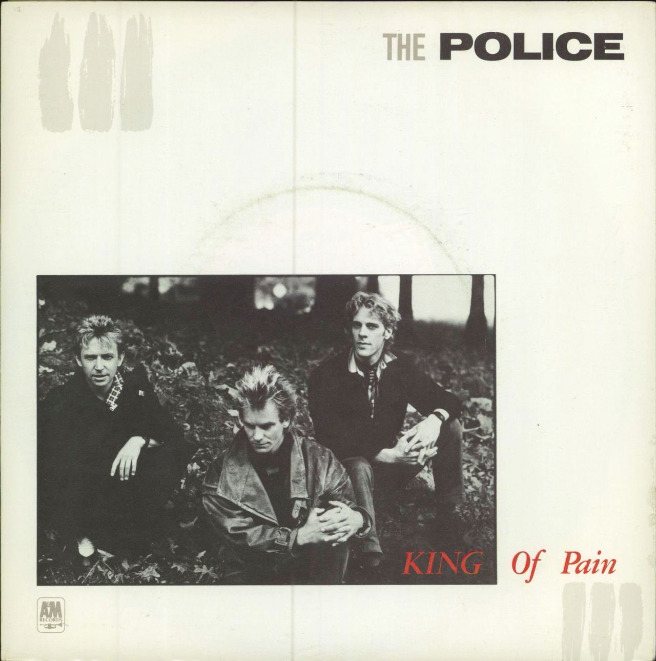 The Police King Of Pain + Sleeve UK Promo 7" vinyl single (7 inch record / 45) AM176
