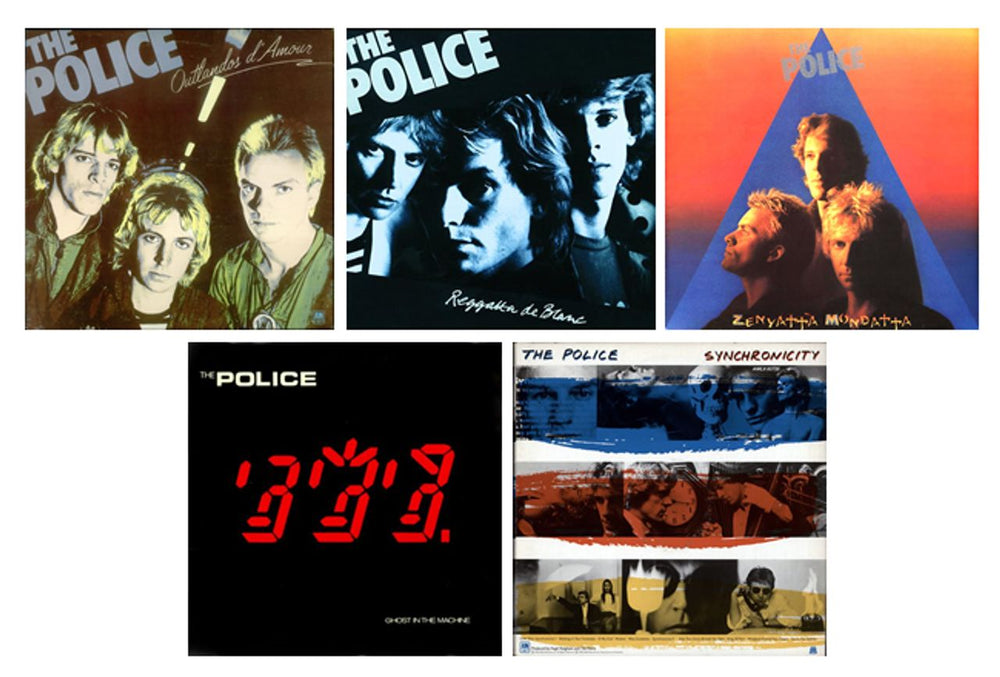 The Police The Studio Albums UK 5-LP vinyl album record set STUDIO ALBUMS