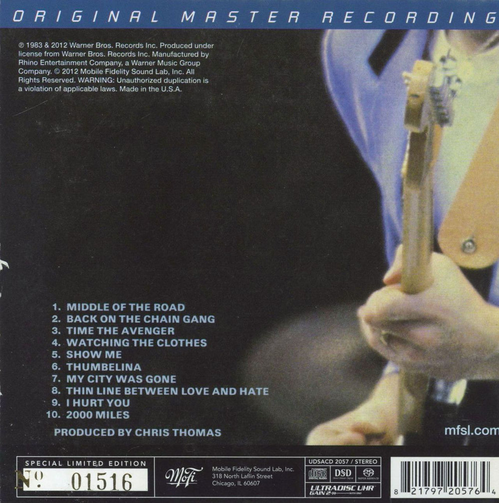 The Pretenders Learning To Crawl US super audio CD SACD 821797205764