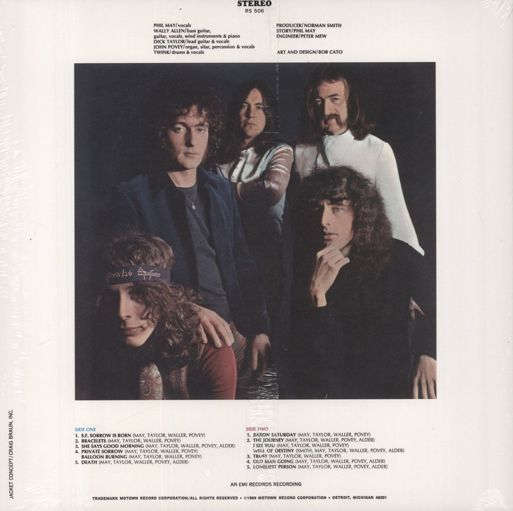 The Pretty Things S.F. Sorrow - Sealed US vinyl LP album (LP record)