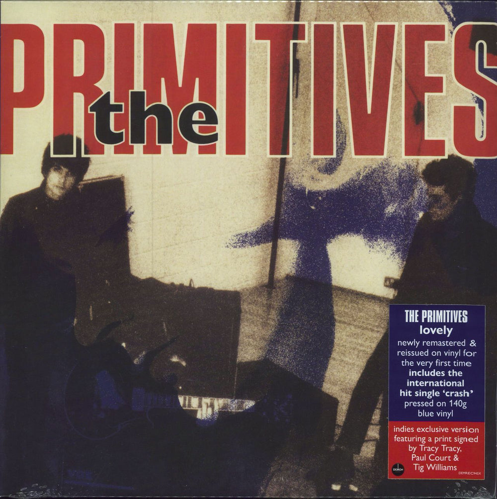 The Primitives Lovely - 140gm Blue Vinyl + Autographed - Sealed UK vinyl LP album (LP record) DEMREC945X