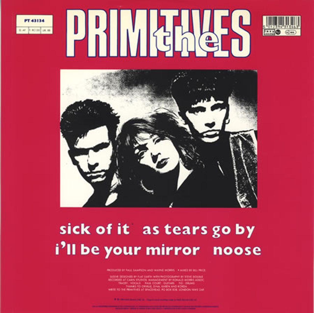 The Primitives Sick Of It - Blue Vinyl UK 12