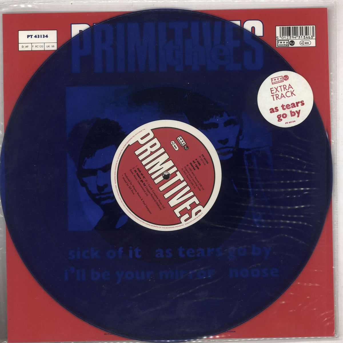 The Primitives Sick Of It - Blue Vinyl UK 12