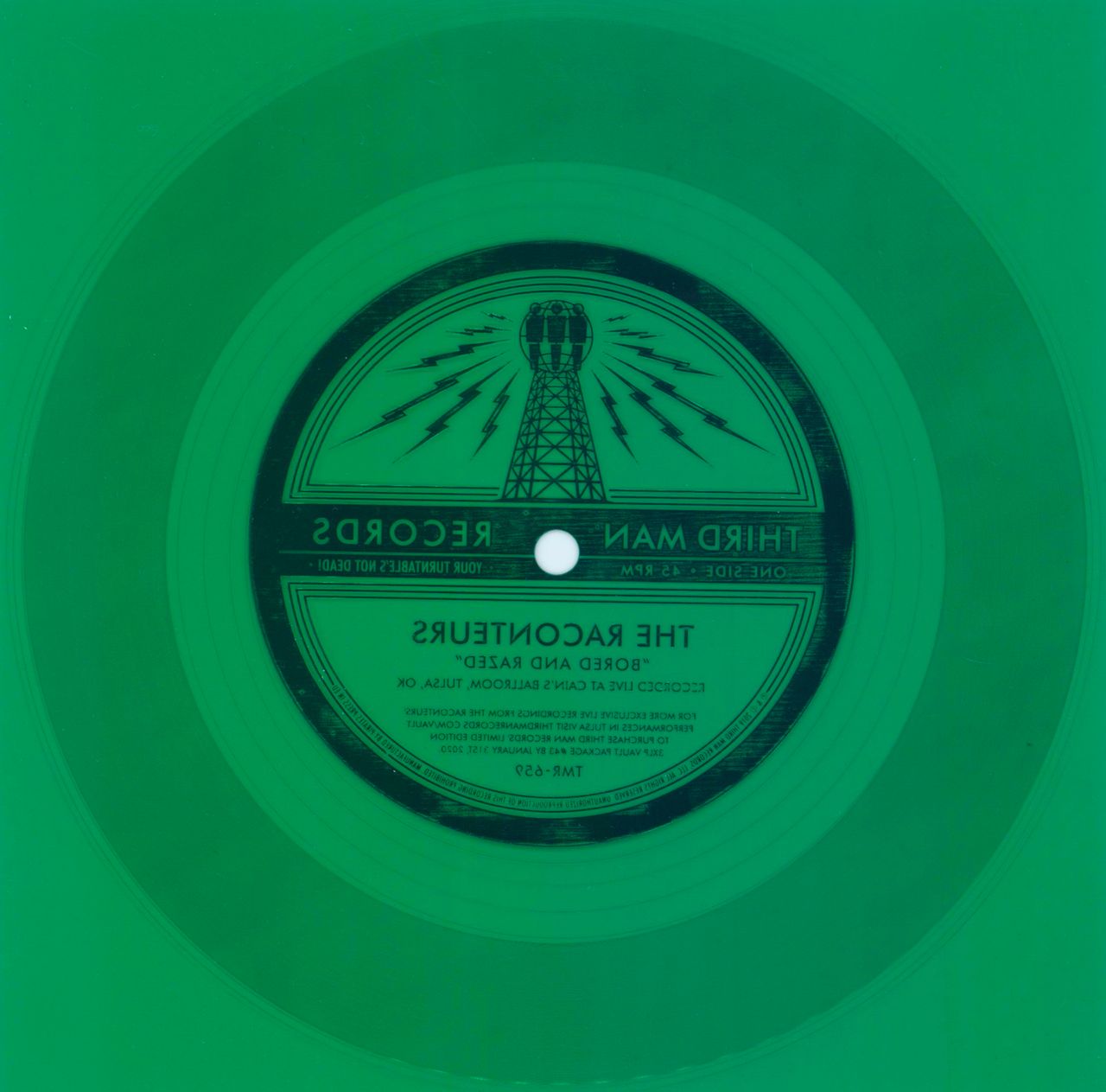 The Raconteurs Bored And Razed - Green Flexi US 7" vinyl single (7 inch record / 45)