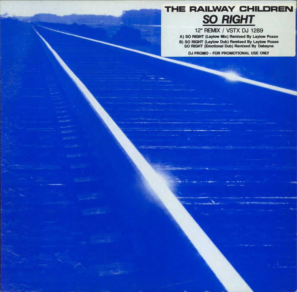 The Railway Children So Right UK Promo 12" vinyl single (12 inch record / Maxi-single) VSTXDJ1289