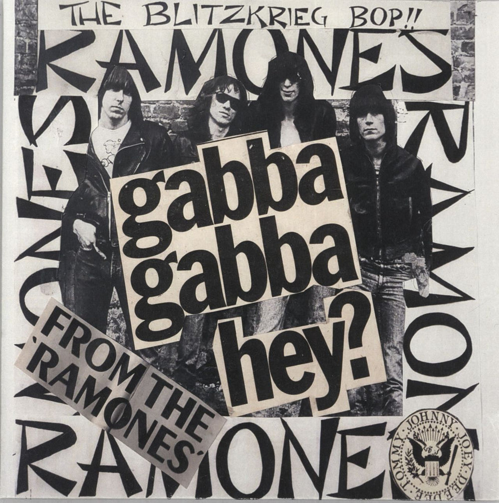 The Ramones Ramones - Punk Art Sleeve UK 7" vinyl single (7 inch record / 45) MAL-ONE-009